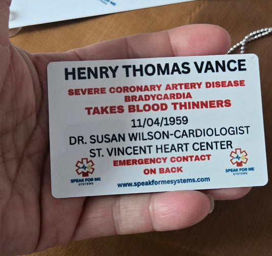 EMERGENCY WALLET CARD