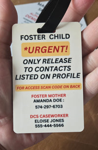 Emergency Bag Tag